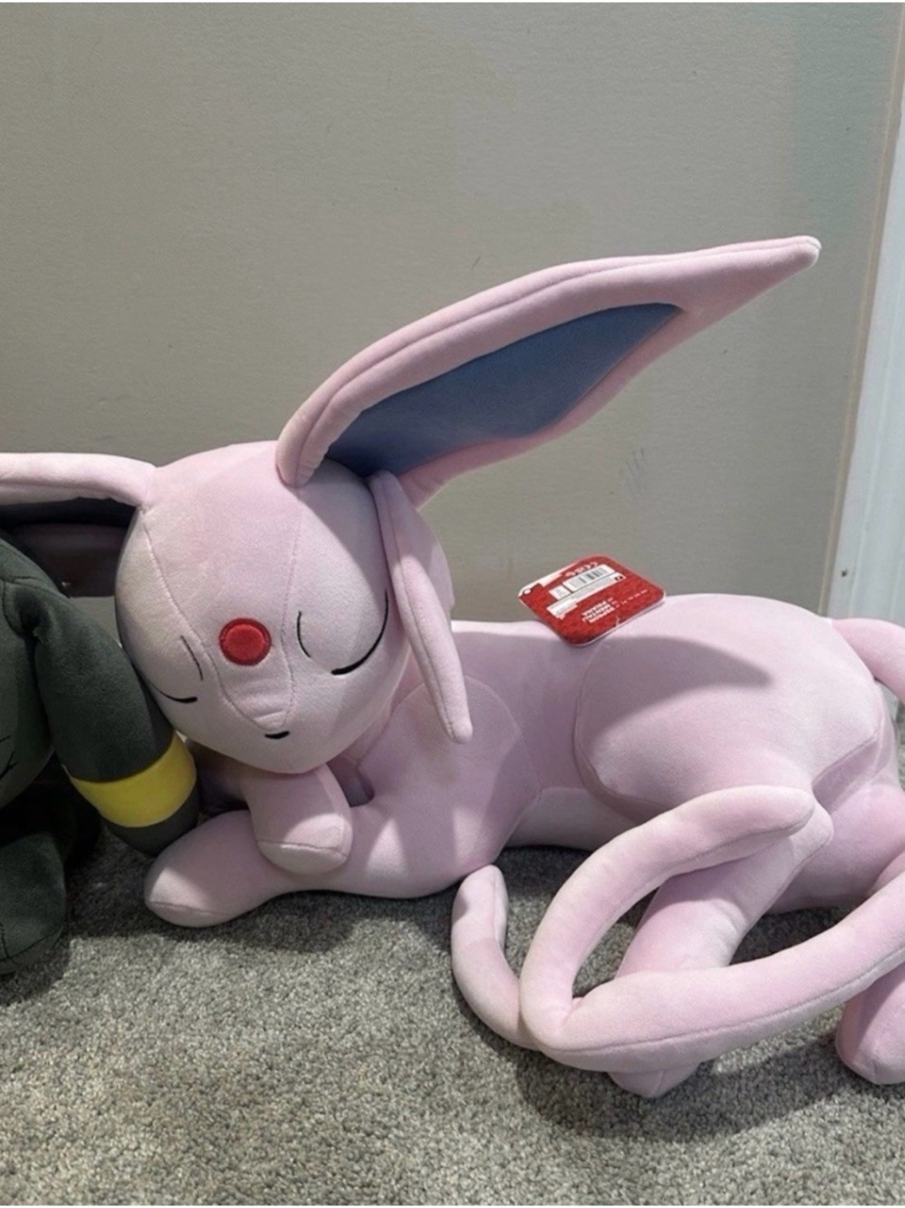Pokémon ESPEON Sleeping Plush Jazwares 2026 18" NWTs NEW